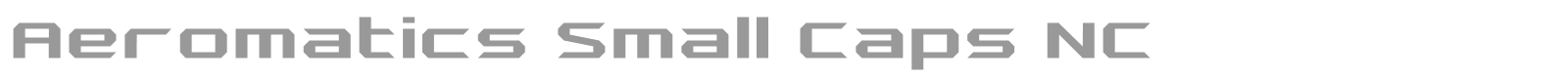 Aeromatics Small Caps NC font preview